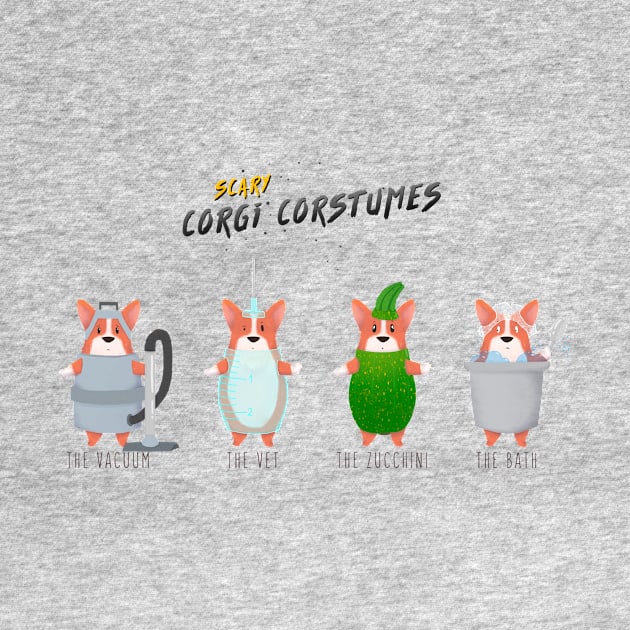 Scary Corgi Costumes by CorinnaSchlachter